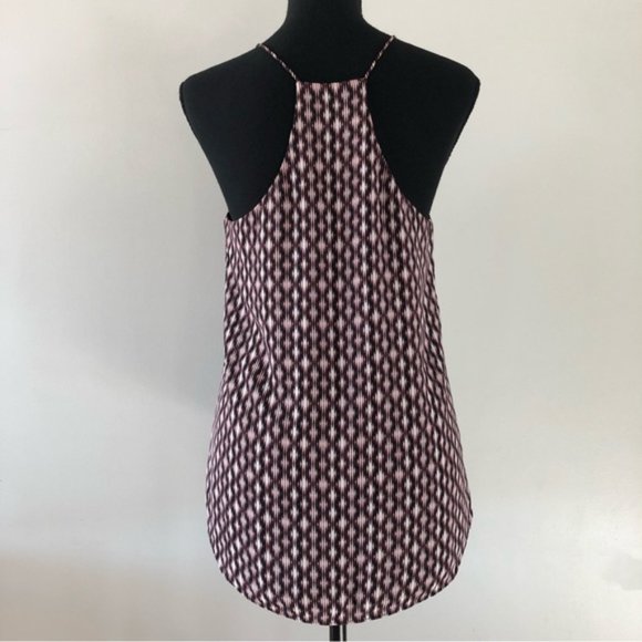 Womens RW&CO. Spaghetti strap Racer back Geometric pattern tank top size S - Picture 6 of 11